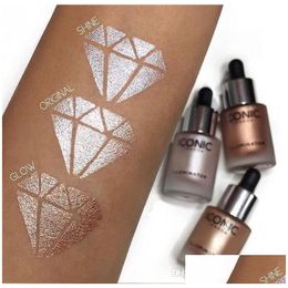 Bronzers Highlighters New Arrial Ic London Illuminator Liquid In Shine Original Glow 3 Colour Face Make Up Highlighter Drop Deliver Dhj3F