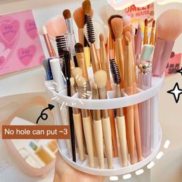 Makeup Brushes White Porous Holder Plastic Desktop Organiser Pen Storage Box Nail Polish Cosmetic Brush HolderMakeup Harr22