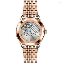 Brand Luxury Watch Wristwatches Agelocer Men Mechanical Watch Fashion Luxury Rose Gold Male Clock Relogio Masculino