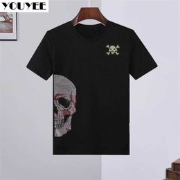 Men's T-Shirts Tshirt Male Oneck Breathable Short Sleeve Casual Tees Hot Diamond Man Fashion Brand Loose Spring Summer 2022 New Mens Clothes Z0221