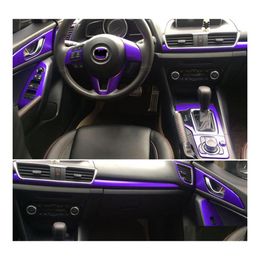 Car Stickers For Mazda 3 Axela 2013 Interior Central Control Panel Door Handle 3D/5D Carbon Fibre Decals Styling Accessorie Drop Del Dhram