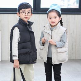 Waistcoat Thicken Winter Baby Girls Warm Outerwear Waistcoat Children Sleeveless Jacket Girl Winter Waistcoat 1 Piece Kids Clothes 230220