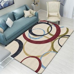 Carpets Morden Marbling Flannel Carpet For Living Room Bedroom Mat Non-Slip Area Rugs Absorbent Floor Alfombras Para Sala