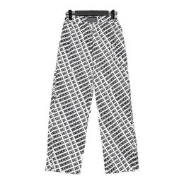 Pantaloni da uomo con stampa a schermo intero lettere strisce diagonali pantaloni sportivi casual a gamba larga per uomo e donna T2302201