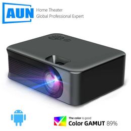 Projectors AUN MINI Projector A30C Seies WIFI Smart TV Home Theatre Portable LED Projectors Cinema Sync Phone Beamer Android for 4k Movie J230221