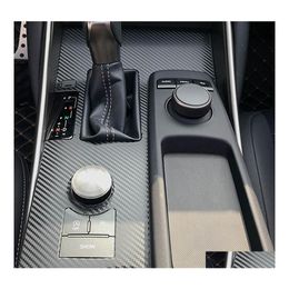 Car Stickers For Lexus Is300 2013 Interior Central Control Panel Door Handle 3D/5D Carbon Fibre Decals Styling Accessorie Drop Deliv Dheme