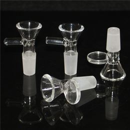 Thick Glass Bowl For Bongs Hookah 14mm 10mm Male Joint Smoking Funnel Bowls Piece Tobacco Oil Burner Pipes