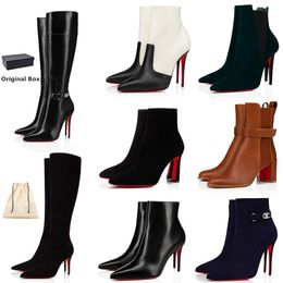 Sexy Spitzschuh-Pumps für Damen, Stiefel, Schuhe, Lippenstift, High Heels, Booty-Stil für zarte Frauen, Astribooty, Stiefeletten, kurze Stiefeletten mit Box