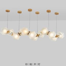 Ceiling Lights G4 Led Nordic Iron Glass Minimalism Lamp Light Pendant For Dinning Room FoyerCeiling