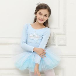 Stage Wear 3 Colours Girls Ballet Dress Tutu Children Dance Clothing Kids Costumes Dancer Leotards Dancewear