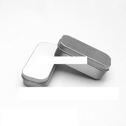 Квадратная олова для презервативных ювелирных украшений металлические ящики для хранения маленького размера подарочной коробки