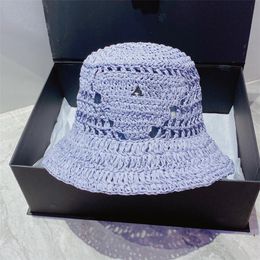 Straw Hats For Women Designer Bucket Hat 4 Colours Luxurys Designers Fisher Sunhats Holiday Beanies Caps Fashion Strawhat Braid Cap