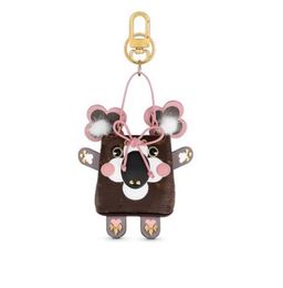 Good Quality Unisex Key Wallet Luxury Brand Kangaroo Koala Fur Coin Purses Mini Bucket Bag Fashion Women Wallet with Keychain Bags Handbag Totes Pendant Gift