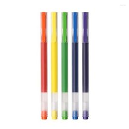 5Pcs Colorful Gel Pens DIY Graffiti Drawing 0.5mm Nib Visible Pen Rod 5 Colors For Scrapbooking Journaling Y3NC