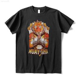 Men's T-Shirts Summer Cotton Men T Shirt MMA Fight Movement Tiger Print TShirt UFC Combat Sport Vintage Oversized Tee Streetwear Free Shipping Z0221