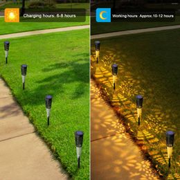 Garden Lights Solar LED Light 4/6/8Pcs Lawn Lamp Waterproof Outdoor Lantern Lighting Landscape Decoration For Walkway