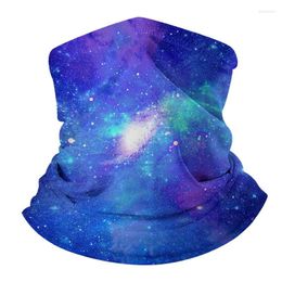 Interior Decorations Outdoor Driving Sunscreen Scarf 3D Gradient Star Sky Multifunctional Men And Women Sports