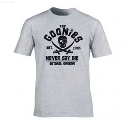 Men's T-Shirts Summer Goonies T Shirt Men's Cotton TShirts Skull Pirate Print Fashion Short Sleeve Women Hip Hop Oversized Tee Free Shipping Z0221