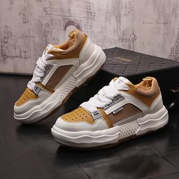 2023 Spring Men's Sneakers shoes Chunky Breathable Platform Men Shoes Heighten Fashion Casual Zapatillas Damping Tennis Shoes