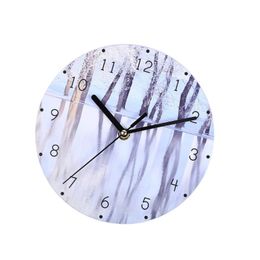 Wall Clocks 20cm European Creative Clock Home Living Room Decorative Hanging Modern Timer (1#)