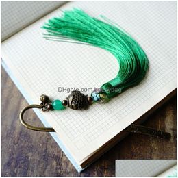 Charms Students Tassel Bookmarks Metal Creative Manual Stationery Small Gifts My Teachers And Classmates Xn223 Drop Delivery 2 Dhj9S