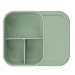 Dinnerware Sets Lunch Containers Kids Fridge Divided Silicone Box Heating Microwave Safe