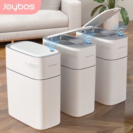Waste Bins JOYBOS Home Smart Sensor Bin Automatic Adsorption Garbage Bag Kitchen Bathroom Bedroom Special Automatic Induction Trash Can 230221