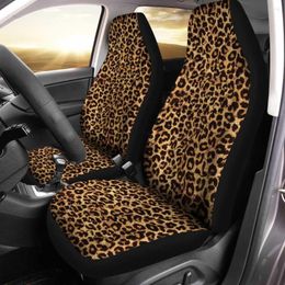 Car Seat Covers Wild Cheetah Skin Print Custom Brown Accessories Pack Of 2 Universal Front Protective Cover