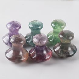 Natural Fluorite Mushroom Gua Sha Eye Massager Face Care Tools Guasha Sawtooth Scraper Slimming Anti Wrinkle Cellulite Beauty Health