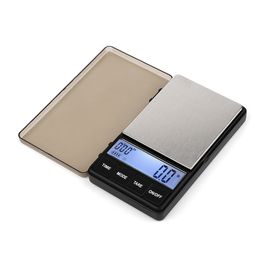 Measuring Tools Pocket Small Coffee Scale with Timer 1000 x 01g Digital Gramme Large LCD Screen Espresso Tare Function 230221