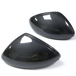 Car Rear View Mirror Cover Caps for Porsche 718 982 Real Carbon Fiber Side Mirrors Shell