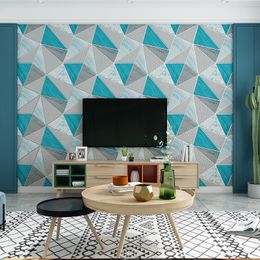 Wallpapers suede 3D Wallpaper For Bedroom Walls Living Room Background Flocked abstract Embossed Wall Paper Home Decor