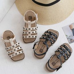 Sandals Summer Children Sandals Girls Soft Non-Slip Princess Shoes Kids Fashion Flat Heel Beach Shoes Girl Sandalias CSH1313