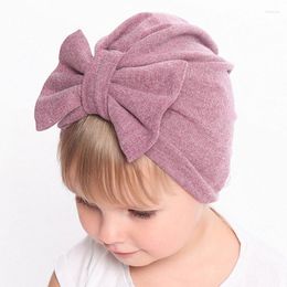 Hats Big Bows Baby Hat Thick Warm Wool Fleece Cotton Boy Girl Bonnet Winter Autumn Beanie Born Toddler Caps