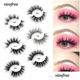 False Eyelashes Viso Mink Lashes 3D 100 Cruelty Handmade Reusable Natural Makeup Drop Delivery Health Beauty Eyes Dhahi