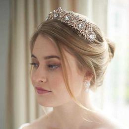 Tiaras Wedding Crown Bridal Headdress Baroque Crystal Rhinestones Headdress and Crown Bridal Party Crown Tiara Wedding Hair Accessories Z0220