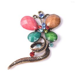 Charms 1Pcs Colorf Butterfly Shape 55X6Cm Alloy Metal Glass Charm Pendant For Jewellery Making Diy Crafts Findings Drop Delive Dhbcc