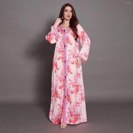 Ethnic Clothing Kaftan Abayas Evening Dresses For Women Abaya Dubai Turkey Islam Arabic Muslim Long Dress Robe Longue Femme Musulmane