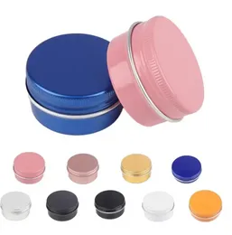 1000pcs Wholesale Colourful Aluminium Case Round Lip Balm Tin Storage Jar Containers with Screw Cap for Lip Balm, Cosmetic, Candles or Tea 9 Colours
