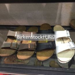 Slippers Factory Designer Birkinstocks Genuine Germany Boken Arizona Cork Summer Sandals for Men and Women