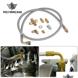 Other Auto Parts Pqy Turbocharger Oil Feed Line Kit 1/8Npt 4An 38 For T3 T4 T04E T60 T61 T601 Braided Stainless Steel Pqytol33 Drop Dhwuz