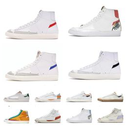 Blazer Mid 77 Vintage Jumbo Casual Shoes Mens Women Blazers OG Multi White Red Indigo Pine Green Summit Arctic Punch Sail Gum Men Trainers Designer Platform Sneakers