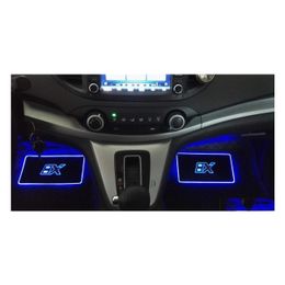 Decorative Lights Pampse 4Pcs Car Interior Atmosphere Lamp Floor Mats Led App Control Colorf Flashing Light Rgb With Remote Drop Del Dhfgv