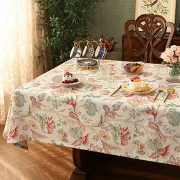 Table Cloth Modern Home Decoration Waterproof Dining Light Luxury European Rectangular Tablecloth Senior Sense Wedding Decor