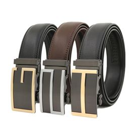 Belts Design Male Belt Automatic Buckle PU Leather For Men Ratchet Fashion Wholesale