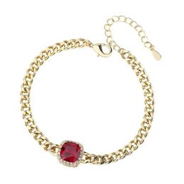 Link Bracelets Chain Beautiful Nice Women;s Bracelet With Square Stone Two Colours Fashional Girls Everyday JewelriesLink