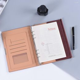 Journal Notebook Diary A5 Ring Binder Refillable Planner With Card Pen Holder