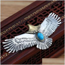 Charms Pure 925 Sterling Sier Jewellery Eagle Pendants For Men And Women Thai Birds Necklace Chain Fine Gift Drop Delivery 202 Dhysi