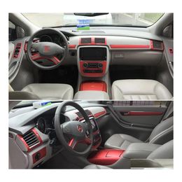 Car Stickers For R Class W251 2006 Interior Central Control Panel Door Handle 5D Carbon Fibre Sticker Decals Styling Accessorie Drop Dhy3H