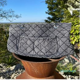 denim Leather bag for women fashion bag for women single shoulder bag fashion purse dual purpose S M L230T